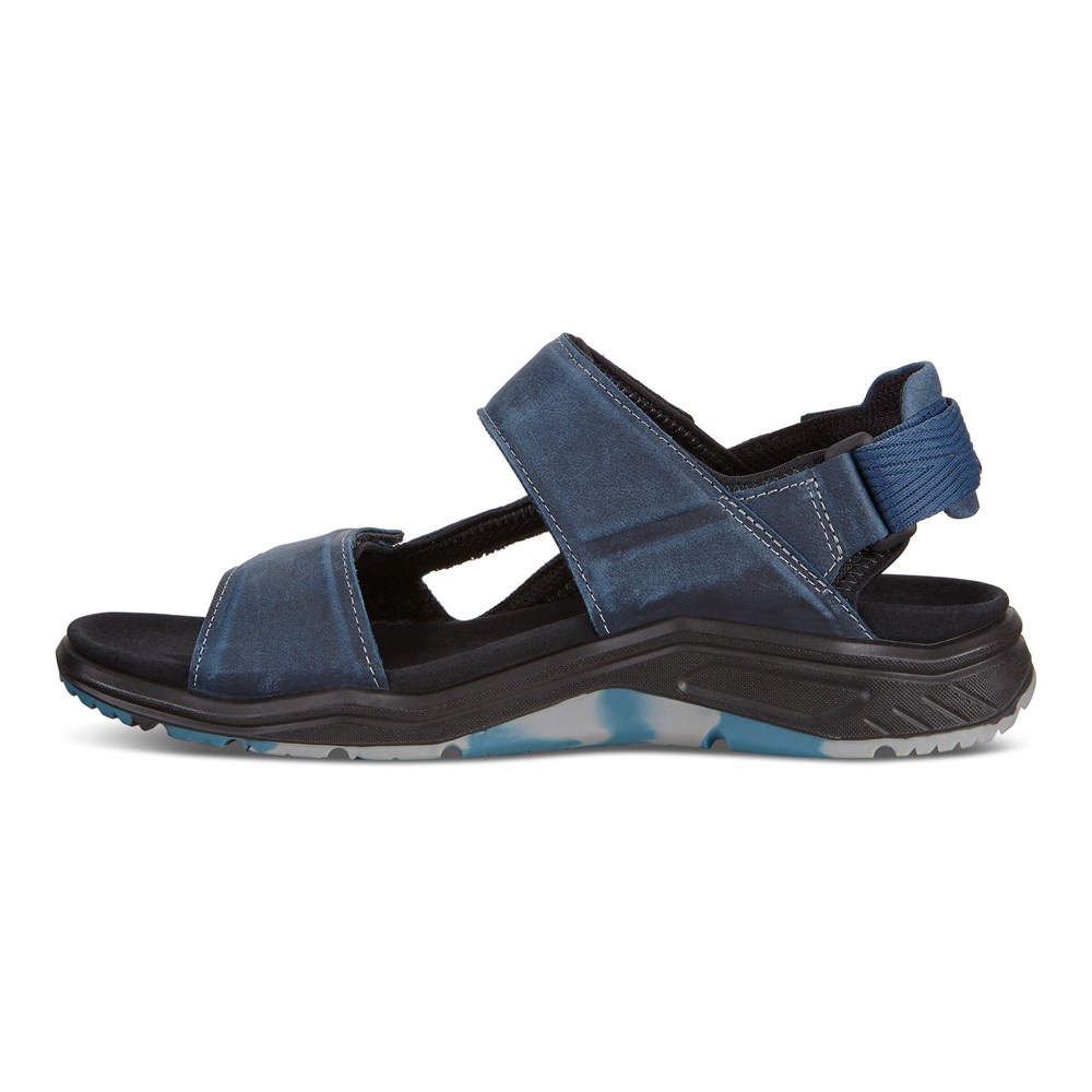 ECCO Mens Sandals Navy - X-Trinsic Flat - DWU-408731